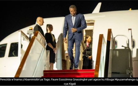 Faure Gnassingbé wa Togo ari mu Rwanda