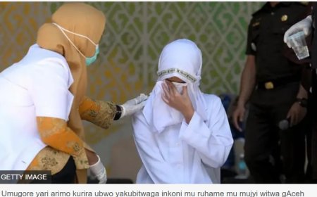 Umugabo n'umugore muri Indonesia bakubiswe inkoni inshuro 140 kubera ibyaha by’imibonano mpuzabitsina n’ubusinzi