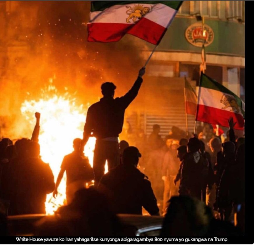 Iran yahagaritse kunyonga abigaragambya 800 byitwa gutinya Trump