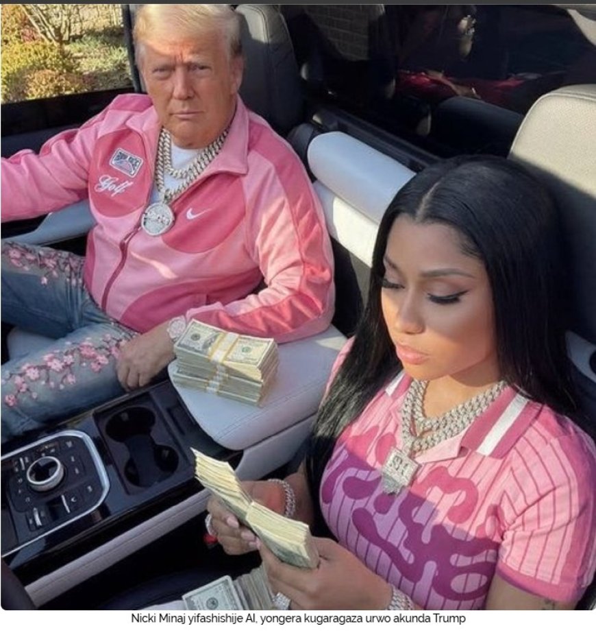 Nicki Minaj yifashishije AI, yongera kugaragaza urwo akunda Trump