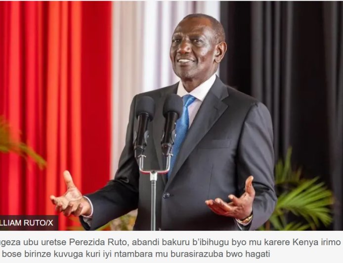 Perezida Ruto wa Kenya yanenzwe nyuma yo kwamagana ibitero bya Iran ntiyamagane ibya US na Israel kuri Iran
